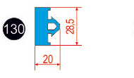 130. Профиль 20 28,5 28