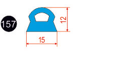 157. Силиконовый профиль 15 12