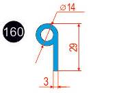 160. Профиль силиконовый 3 29 14