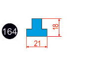 164. Профиль силиконовый 21 18