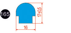 165. Профиль силиконовый 16