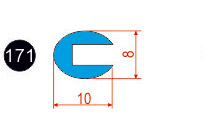 171. Профиль силиконовый 10 8