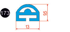 173. Профиль силиконовый 13