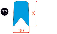 73. Профиль 16,7 25 16