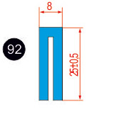 92. Профиль 25 8 п-образный