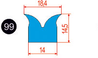 99. Профиль 18,4 14,5 14